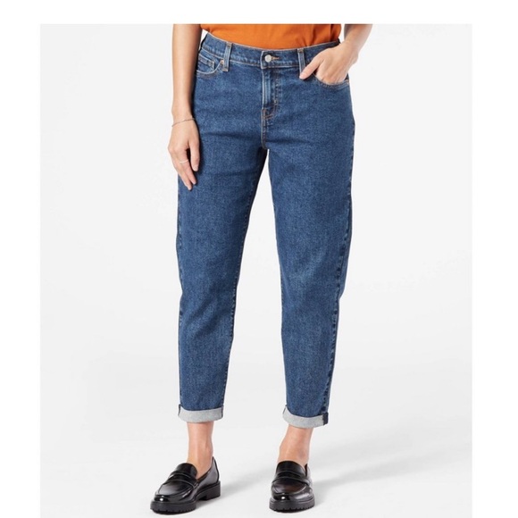 Denizen from Levi's Denim - DENIZEN from Levi's Women's Mid-Rise Cropped Boyfriend Jeans - Splish Splash